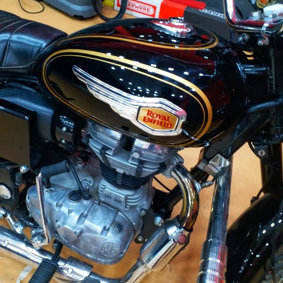 Paint protection Film on Royal Enfield Bullet