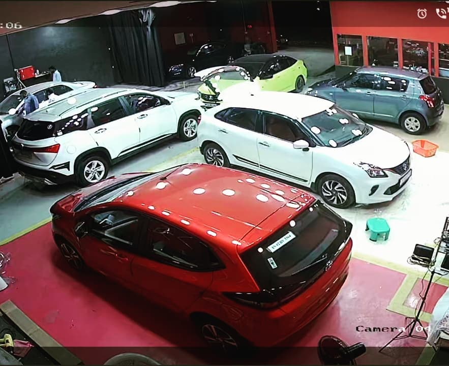 Happy cars and customers